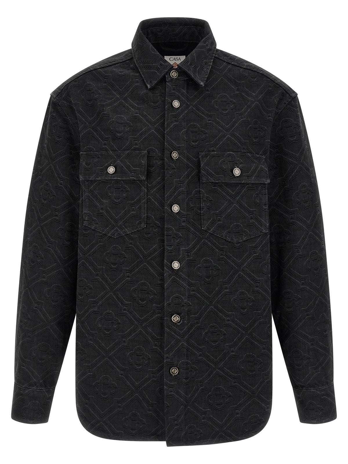 Casablanca Black Cotton Blouse