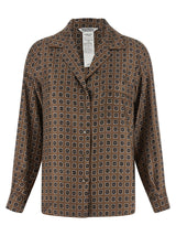 Chemisier en soie marron Max Mara