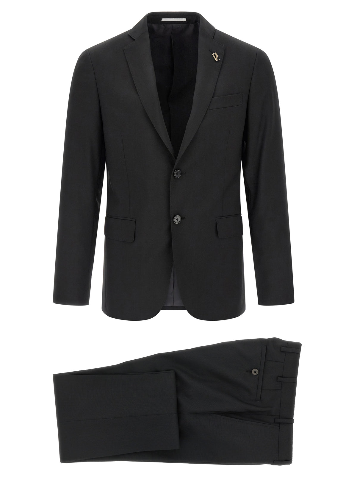 Pal Zileri Black Wool Two-Piece Suit - Lord Collection