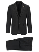 Pal Zileri Black Wool Two-Piece Suit - Lord Collection