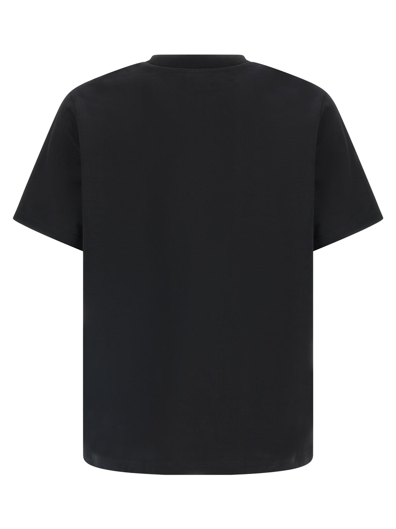 Casablanca Black Organic Cotton T-Shirt - Warped Logo Design