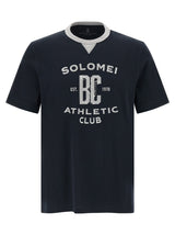 Brunello Cucinelli Blue Cotton T-Shirt for Men
