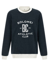 Brunello Cucinelli Blue Cotton Sweatshirt