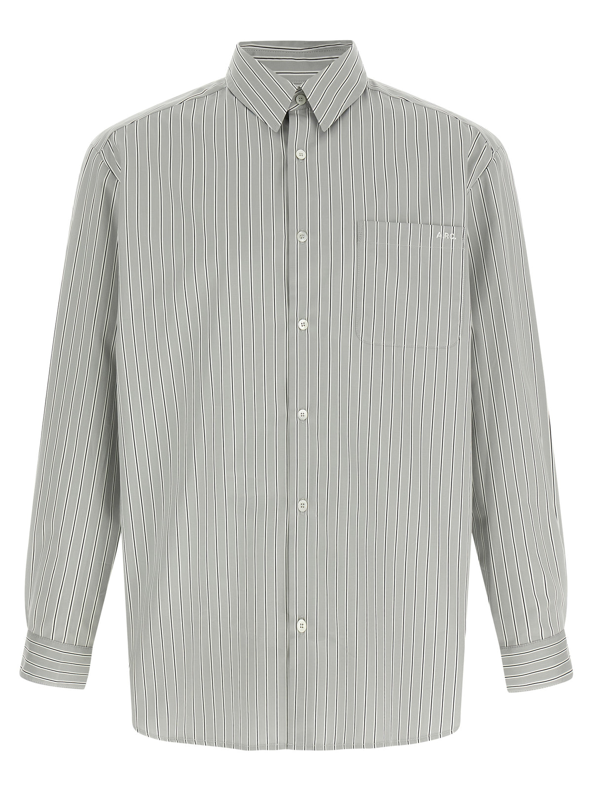 A.P.C. Gray Cotton Blouse