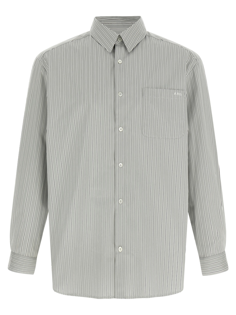A.P.C. Gray Cotton Blouse