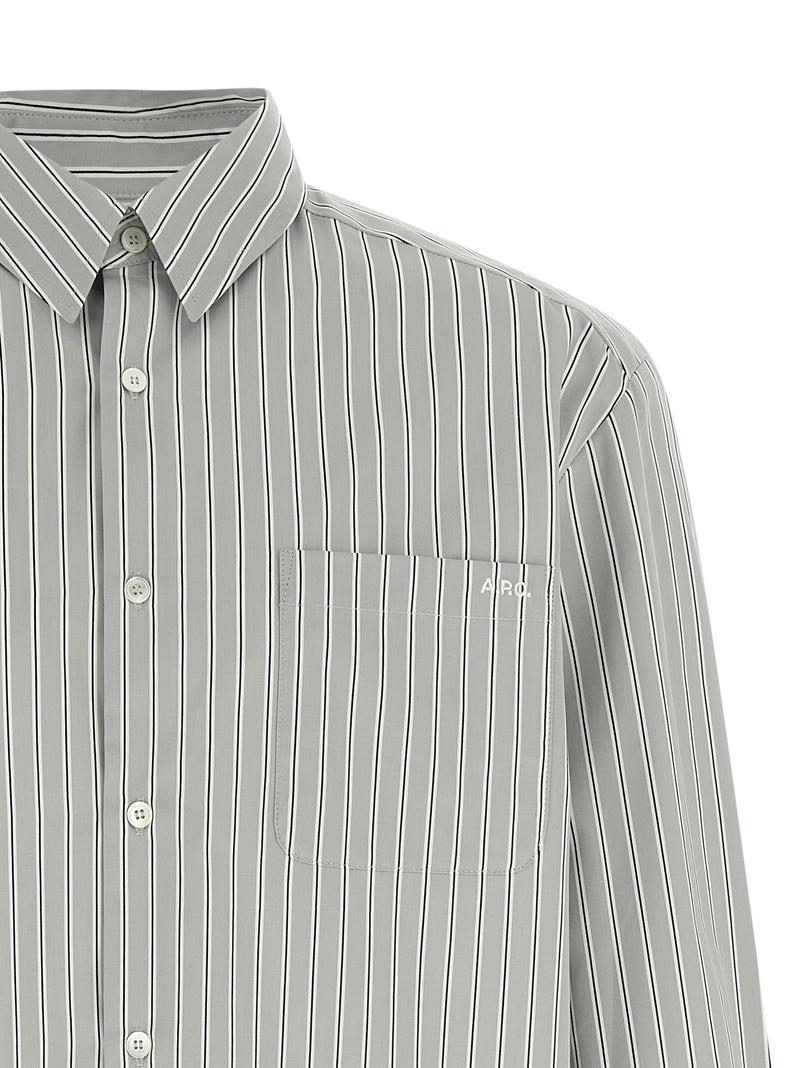 A.P.C. Gray Cotton Blouse