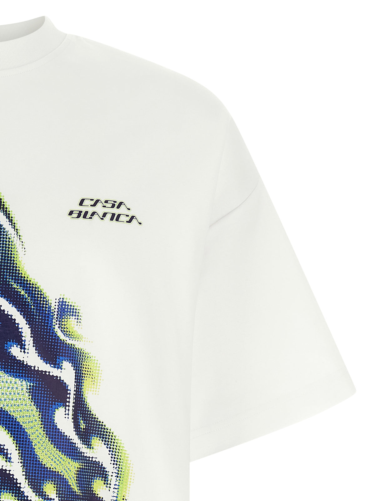 T-shirt en coton blanc Casablanca