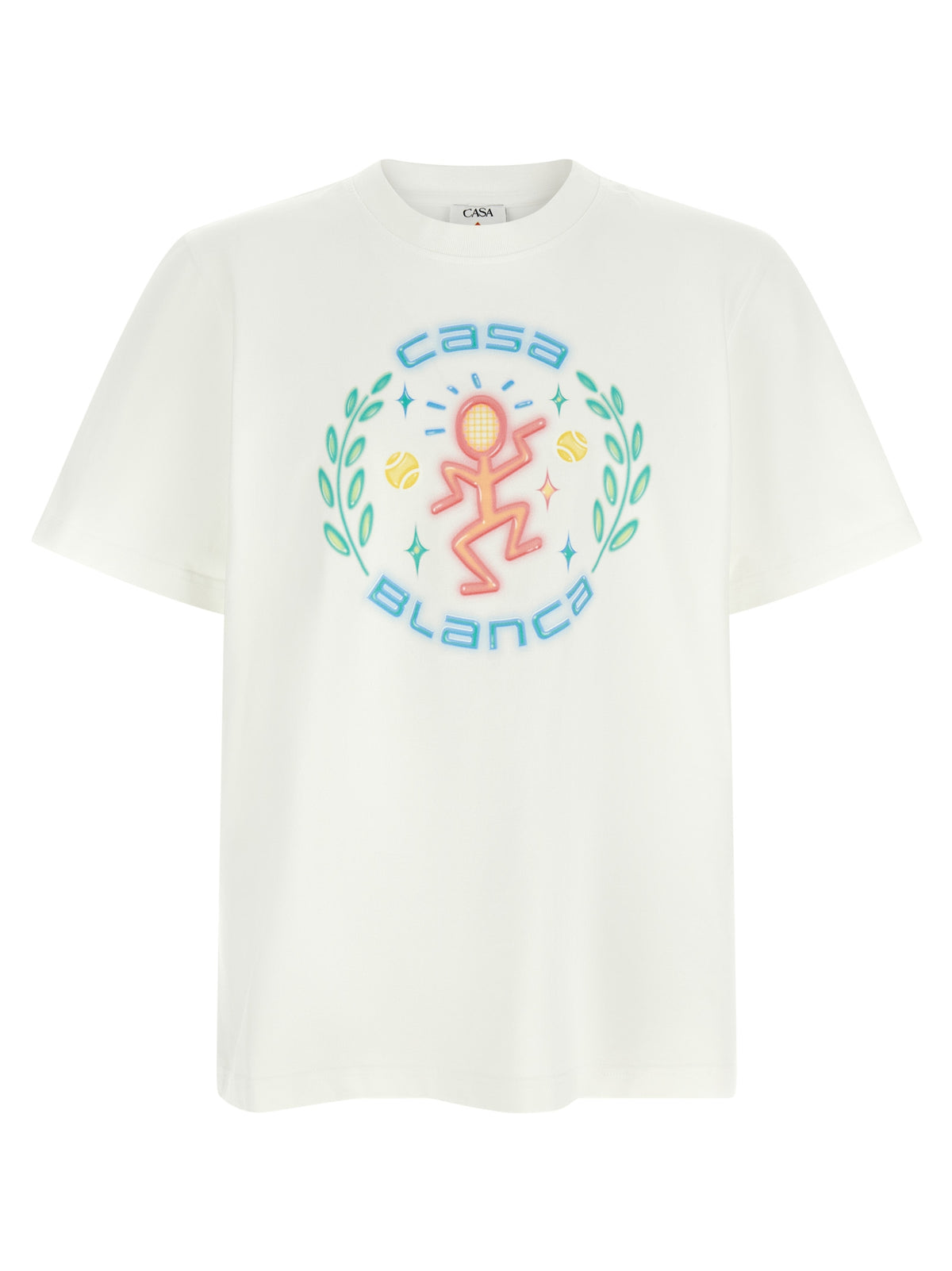 Casablanca White Organic Cotton T-Shirt - Dance Joy