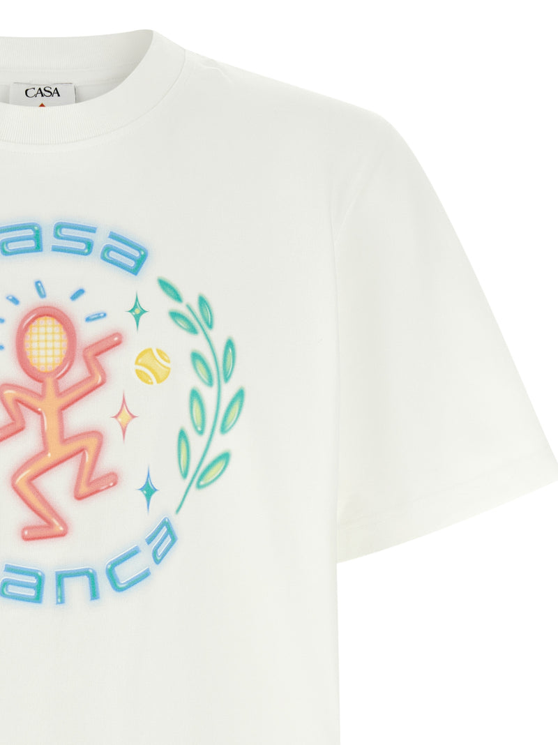 Casablanca White Organic Cotton T-Shirt - Dance Joy