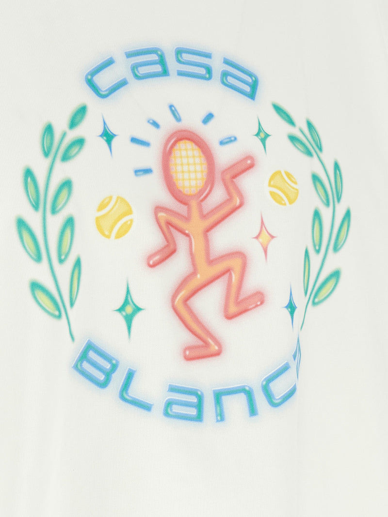 Casablanca White Organic Cotton T-Shirt - Dance Joy