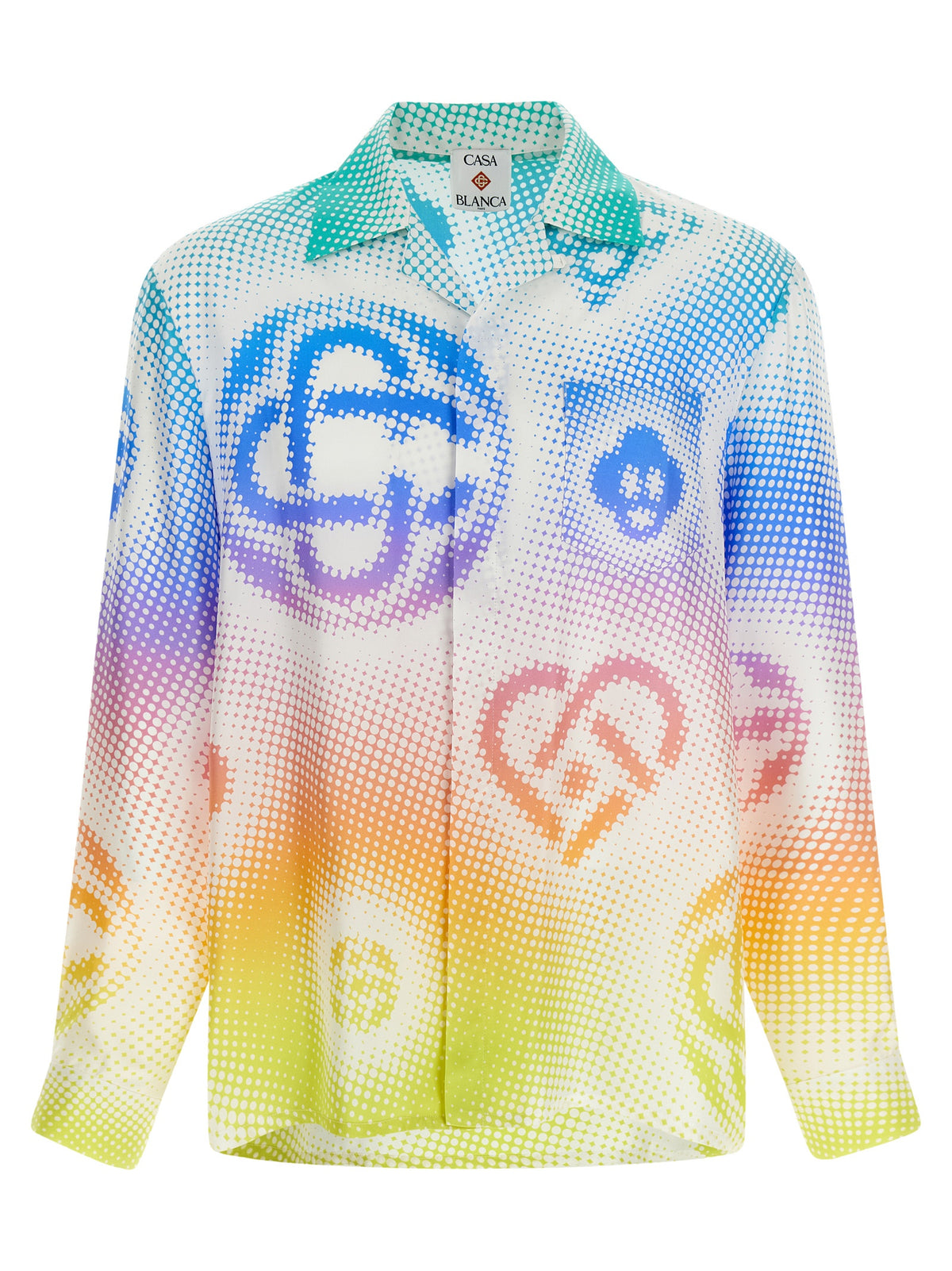 Blouse en soie multicolore Casablanca