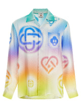 Blouse en soie multicolore Casablanca
