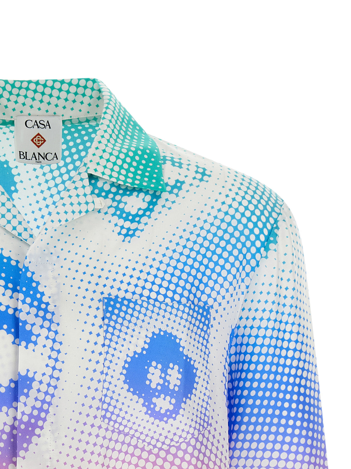 Blouse en soie multicolore Casablanca