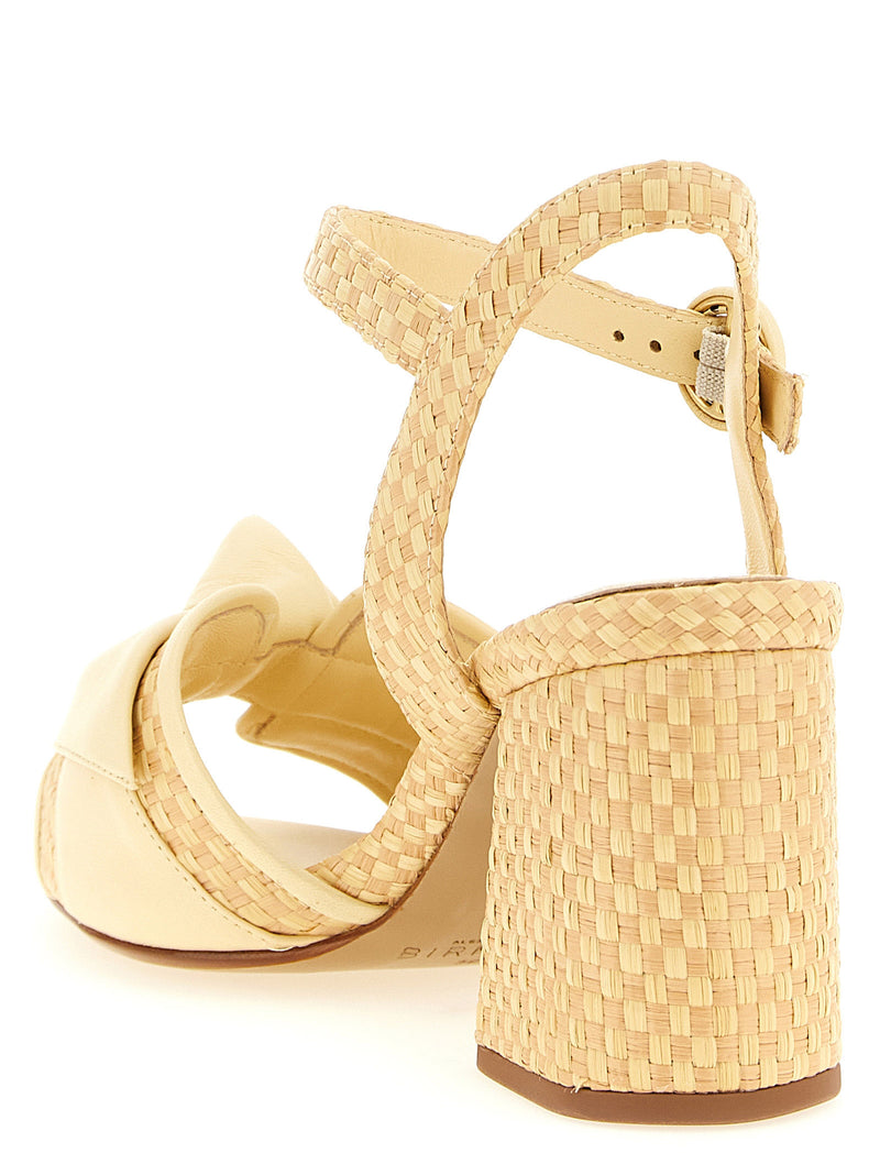Sandales plateforme bicolores en cuir de vachette Alexandre Birman