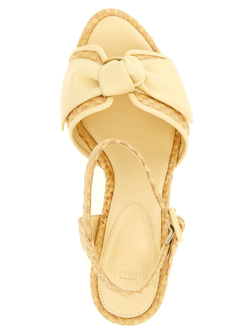 Sandales plateforme bicolores en cuir de vachette Alexandre Birman