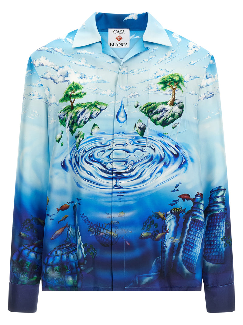 Casablanca Multicolor Silk Blouse - Lost Atlantis Collection