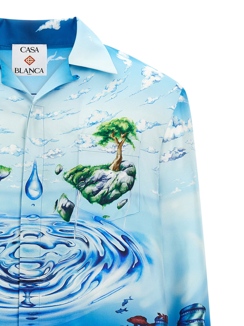 Casablanca Multicolor Silk Blouse - Lost Atlantis Collection
