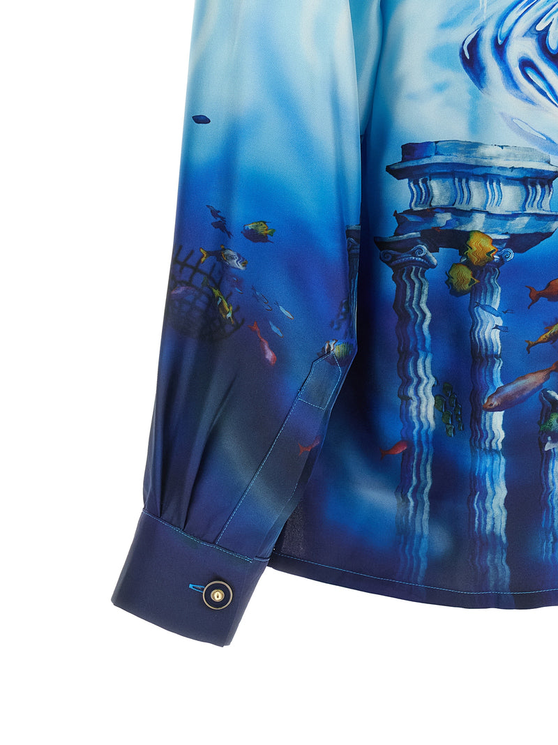 Casablanca Multicolor Silk Blouse - Lost Atlantis Collection