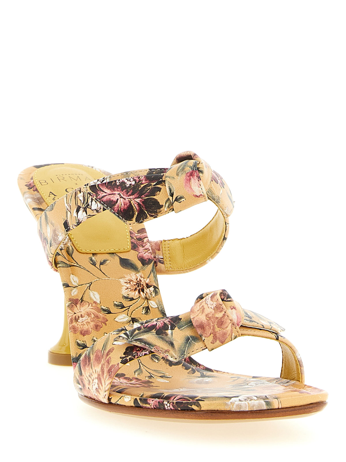Sandales à talon aiguille bicolores en cuir de vachette Alexandre Birman