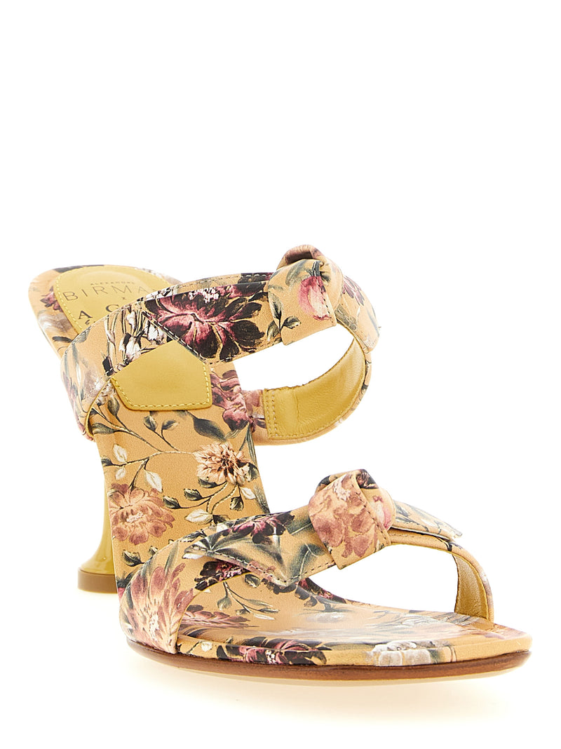 Sandales à talon aiguille bicolores en cuir de vachette Alexandre Birman
