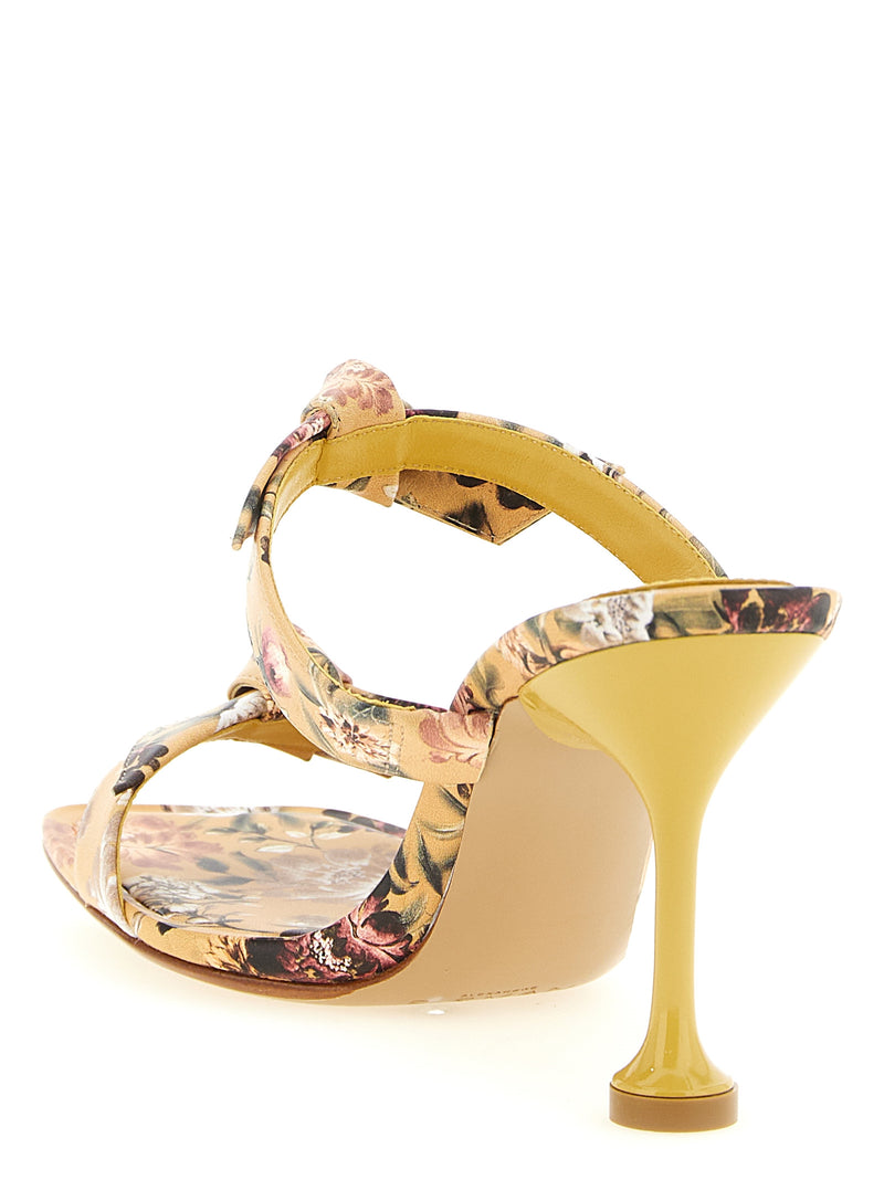 Sandales à talon aiguille bicolores en cuir de vachette Alexandre Birman