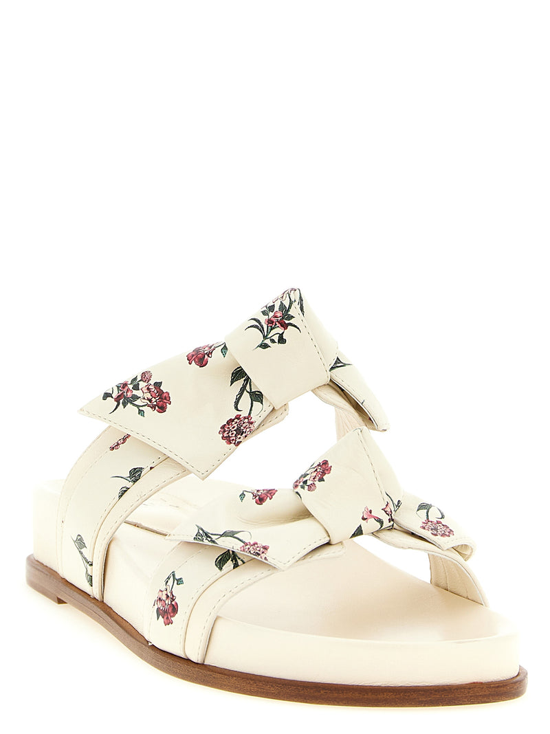 Mules Alexandre Birman en cuir de vache blanc