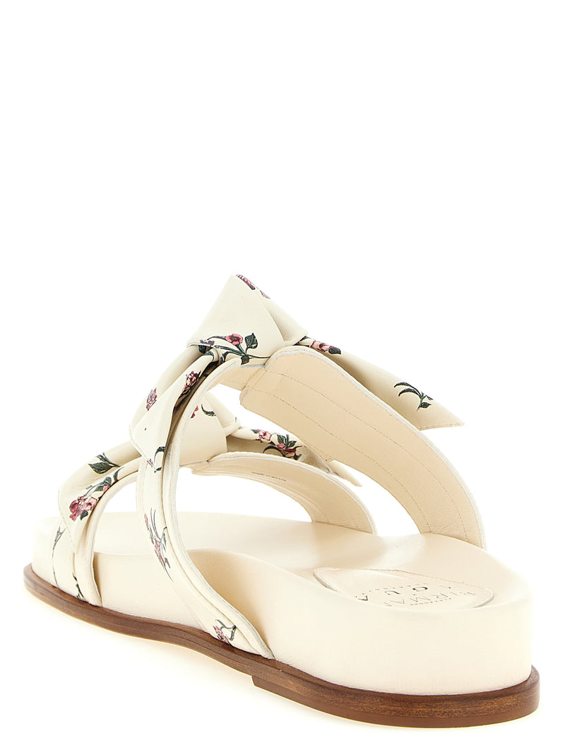 Mules Alexandre Birman en cuir de vache blanc