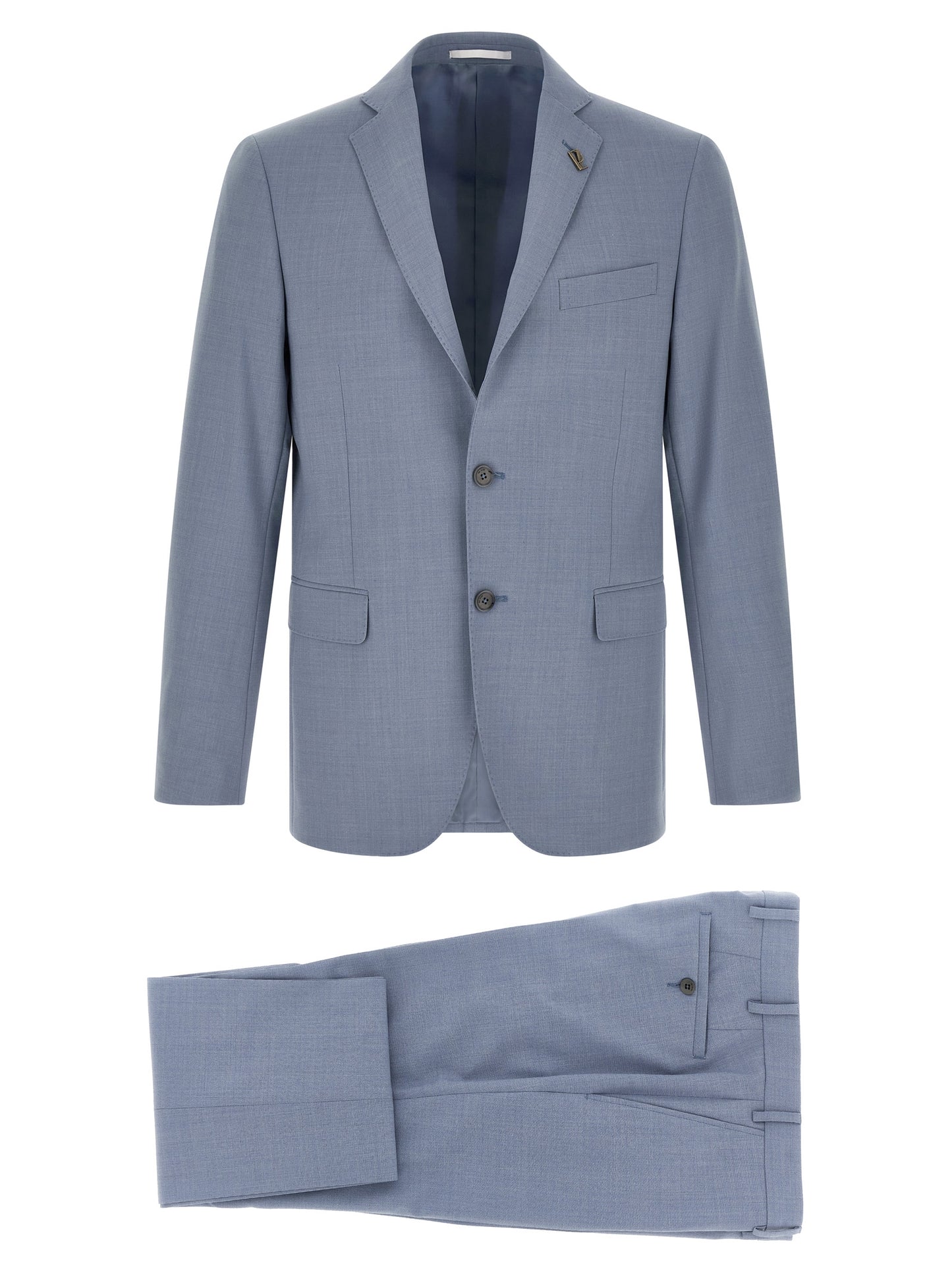Pal Zileri Blue Polyester Two-Piece Suit