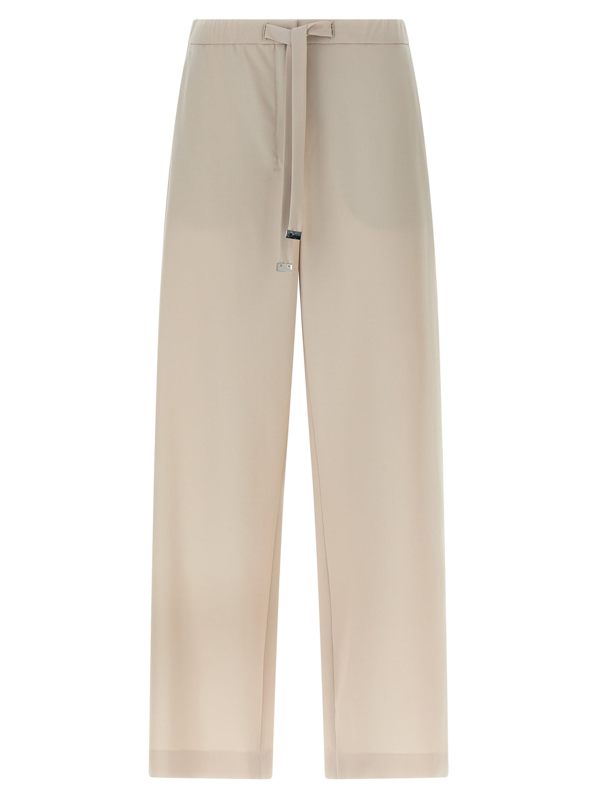 Pantalon de sport en laine vierge beige 'S Max Mara