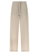 Pantalon de sport en laine vierge beige 'S Max Mara