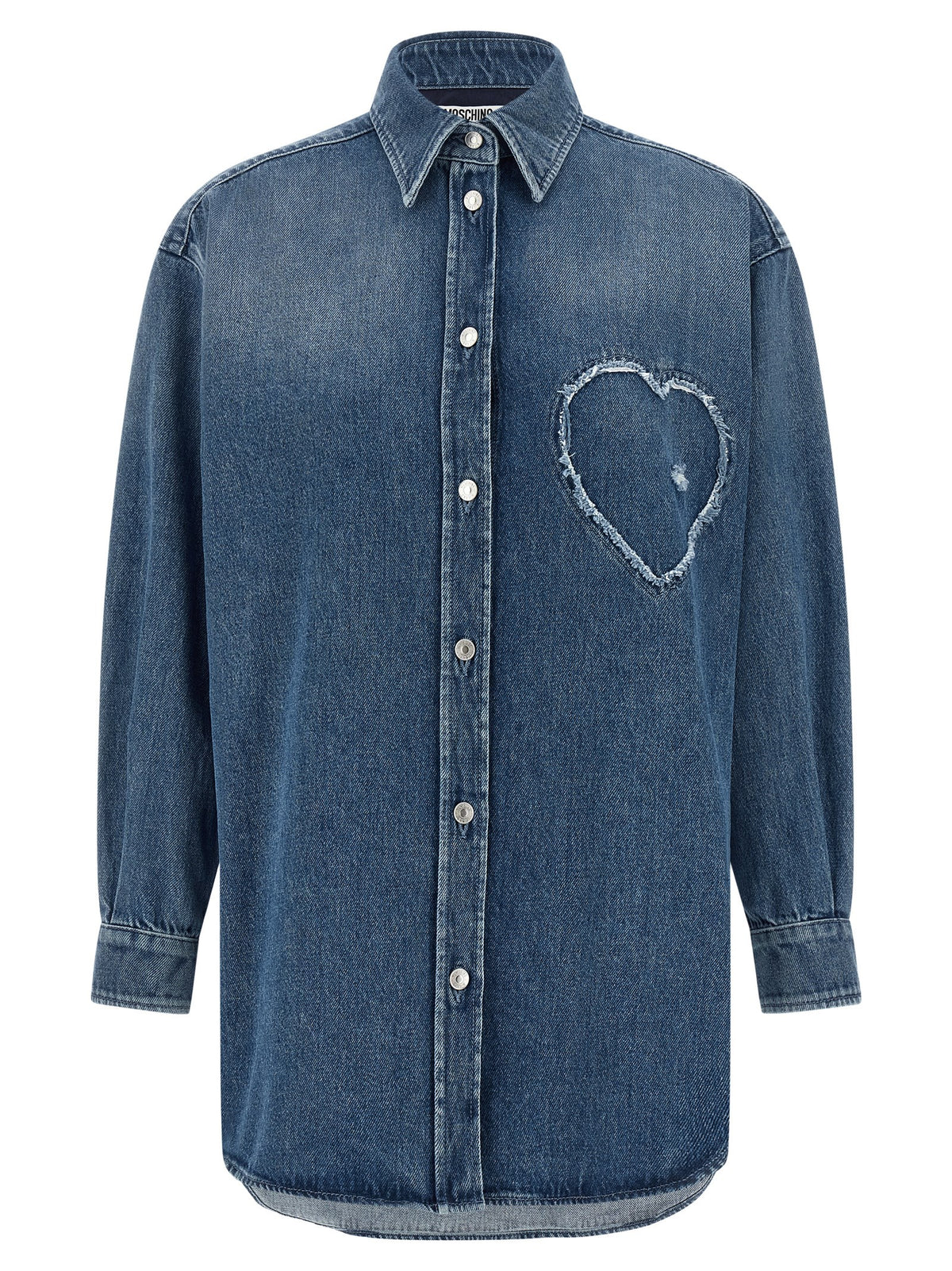 Moschino Blue Cotton Blouse - Casual Elegance