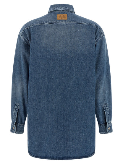 Moschino Blue Cotton Blouse
