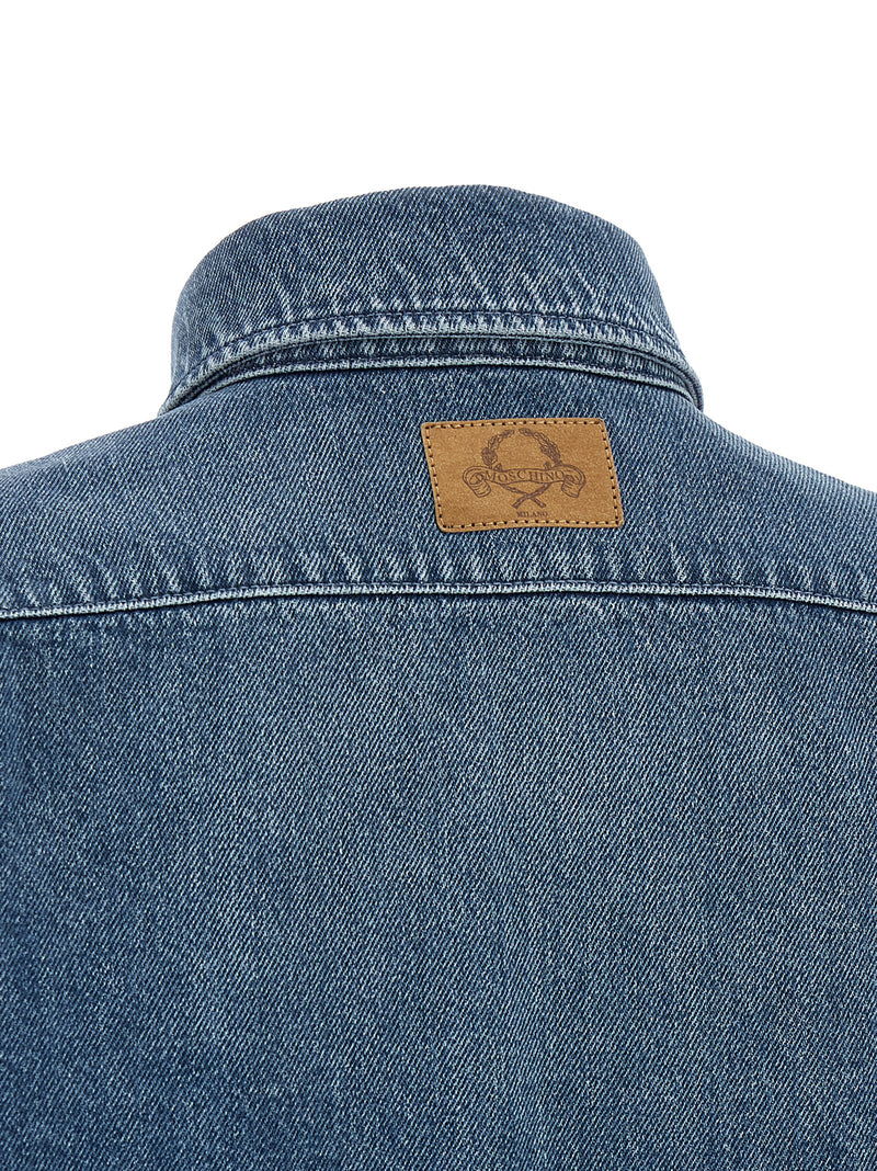 Moschino Blue Cotton Blouse - Casual Elegance