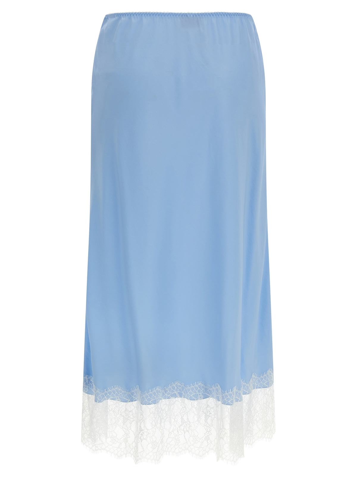 Moschino Blue Acetate Midi Skirt