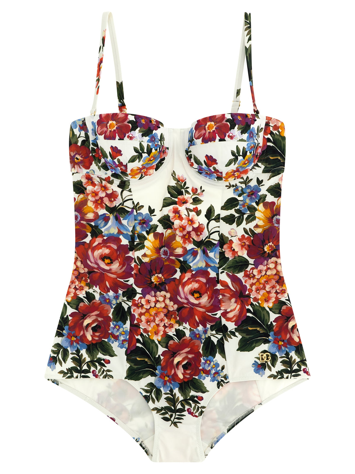 Maillot de bain une pièce Dolce & Gabbana en polyamide blanc