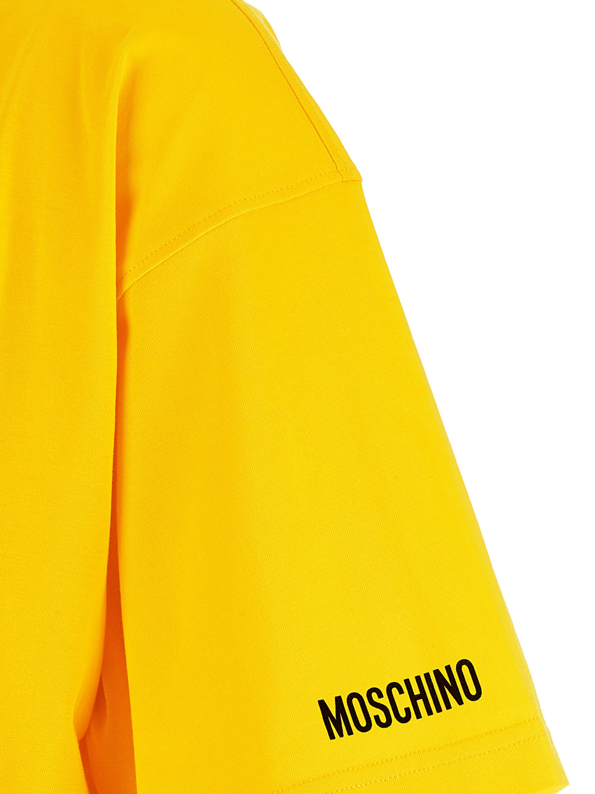 T-shirt en coton bicolore Moschino avec imprimé Smiley®