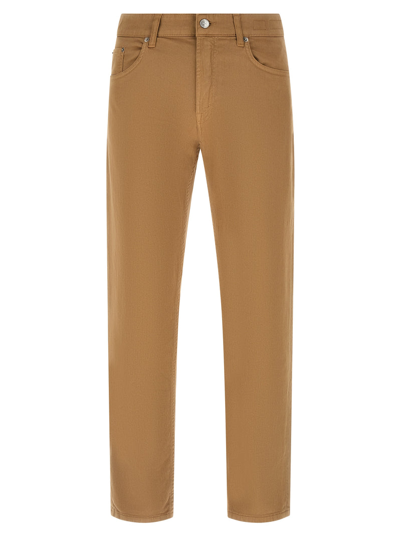 Department 5 Beige Cotton Straight-Leg Jeans