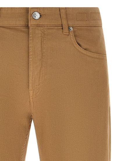 Department 5 Beige Cotton Straight-Leg Jeans