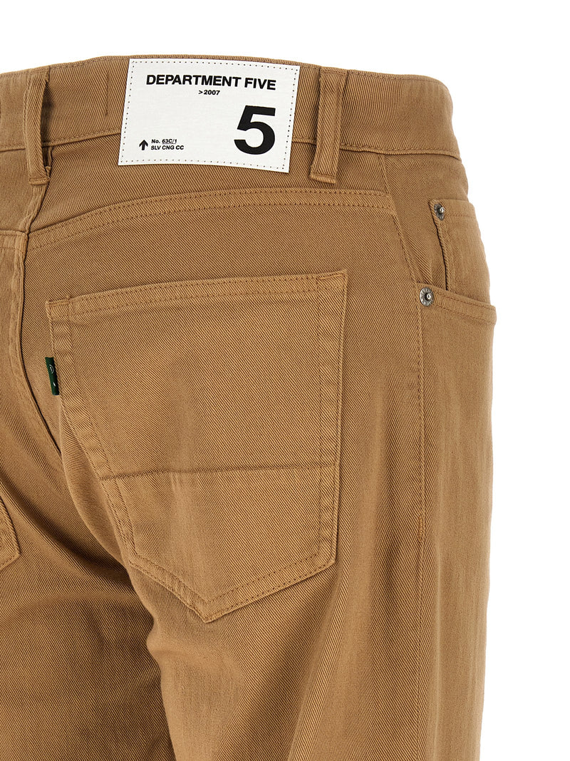 Department 5 Beige Cotton Straight-Leg Jeans
