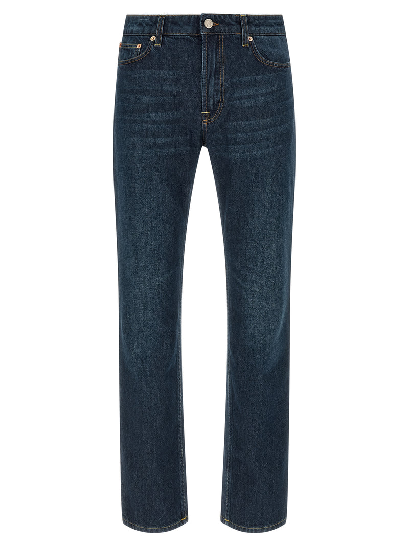 Department 5 Blue Cotton Straight-Leg Jeans