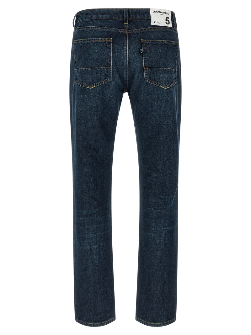 Department 5 Blue Cotton Straight-Leg Jeans