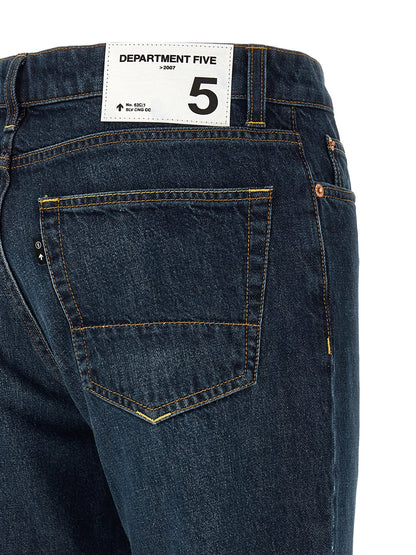Department 5 Blue Cotton Straight-Leg Jeans