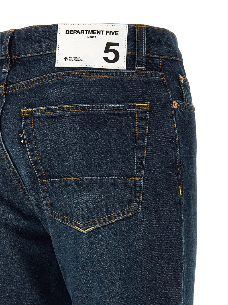 Department 5 Blue Cotton Straight-Leg Jeans