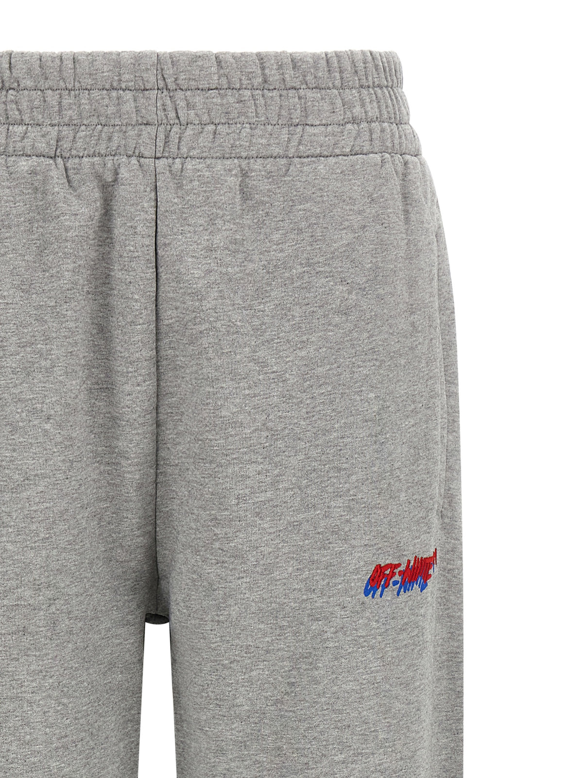 Off-White Gray Cotton Joggers (Workout Pants)