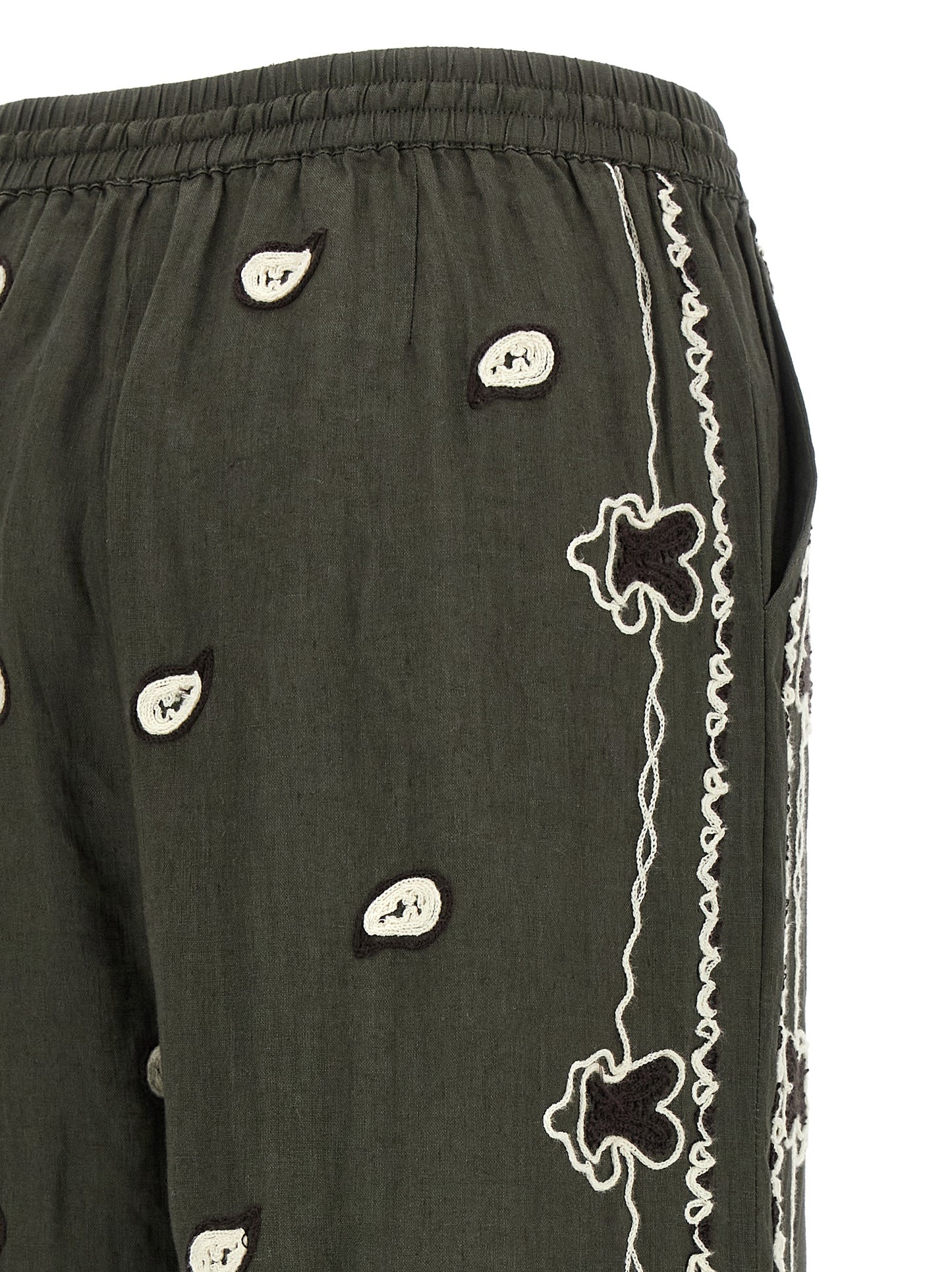 P.A.R.O.S.H. Bicolor Linen Casual Pants
