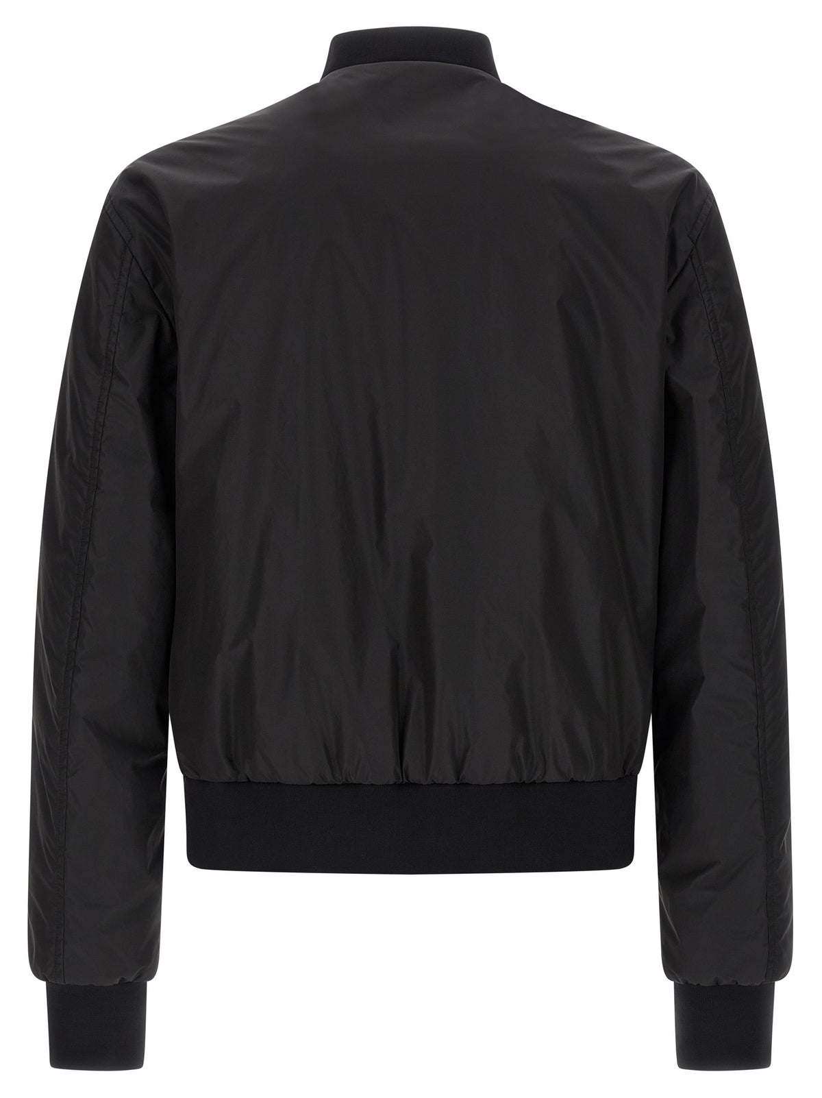 Dolce & Gabbana Black Polyamide Bomber Jacket for Men