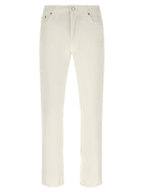 Department 5 White Cotton Straight-Leg Jeans for Men