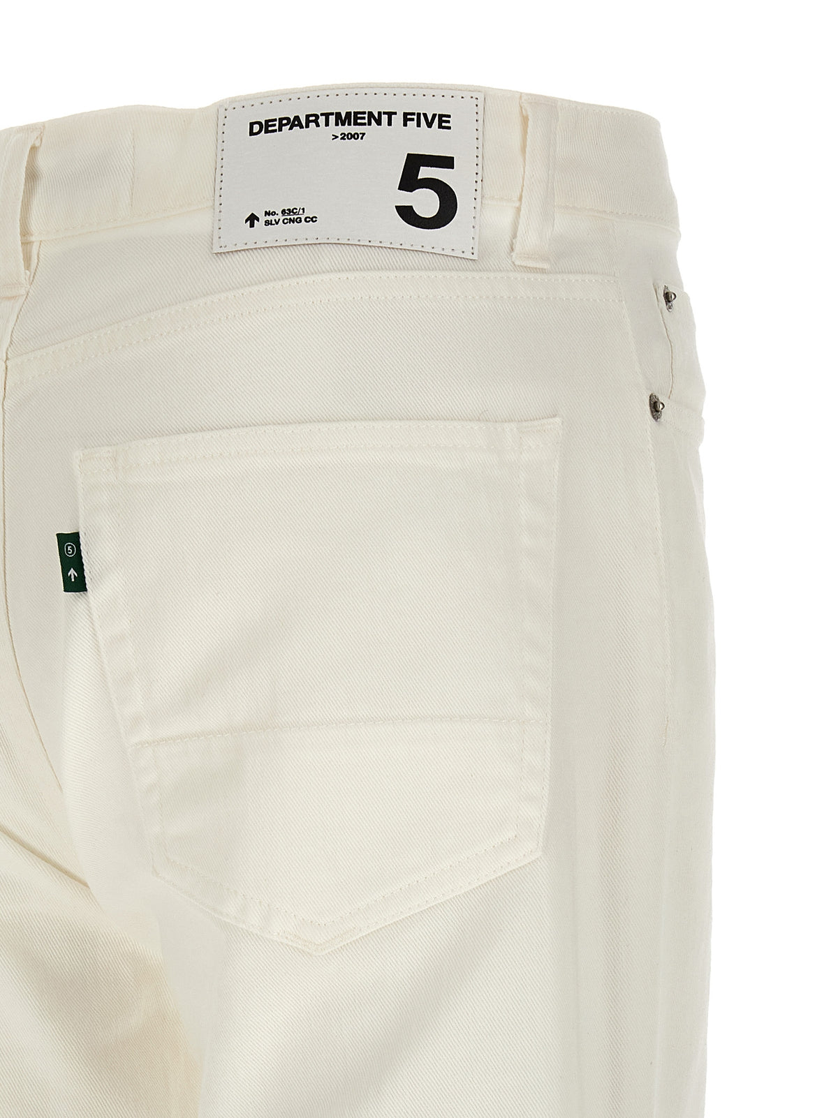 Department 5 White Cotton Straight-Leg Jeans for Men