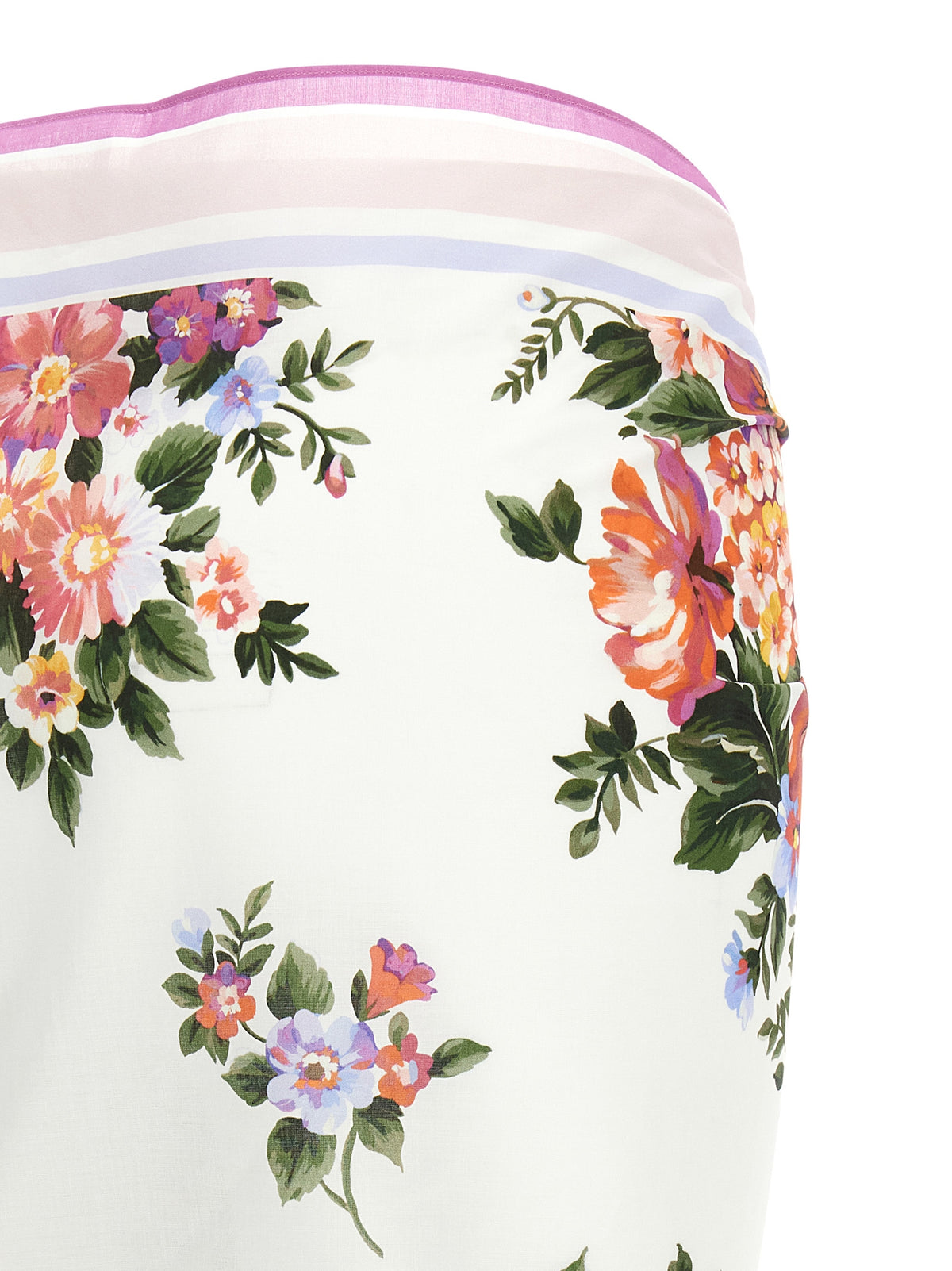 Dolce & Gabbana Multicolor Cotton Skirt - Unique Floral Design