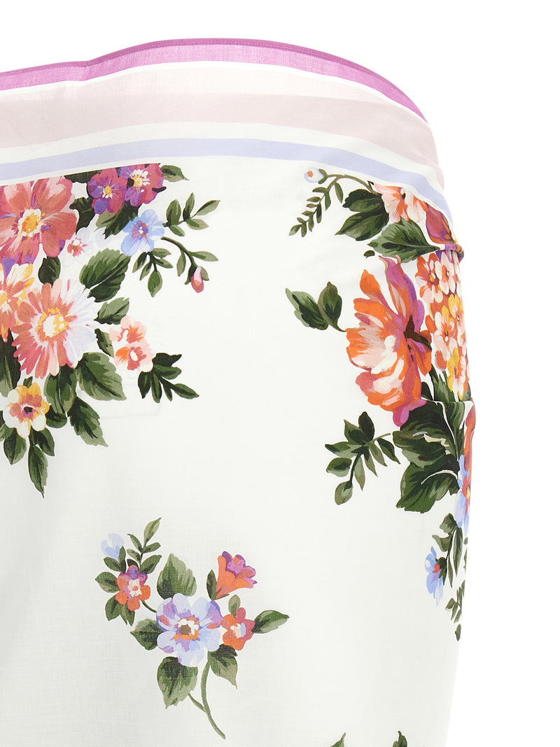 Dolce & Gabbana Multicolor Cotton Skirt - Unique Floral Design